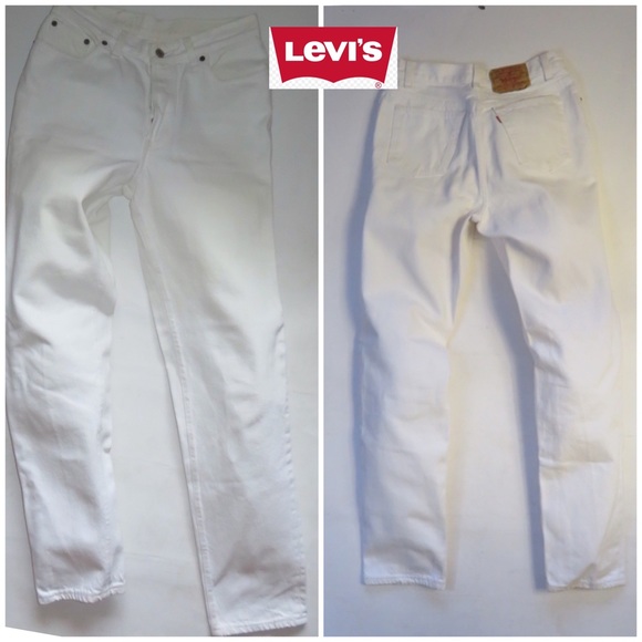 Levi's Denim - VINTAGE WHITE LEVIS 17501 0651 button up